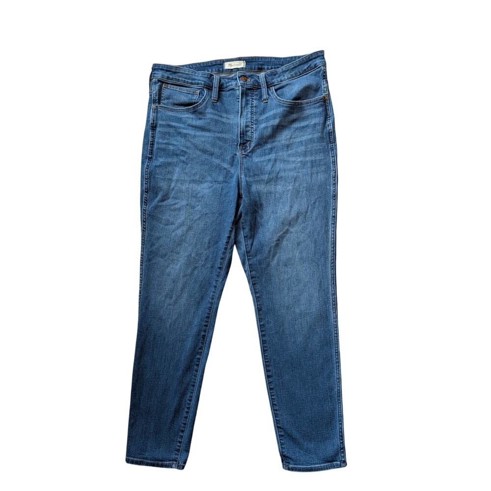 Madewell Women's 10" Roadtripper Medium Wash Skinny Denim Jeans Size 16W